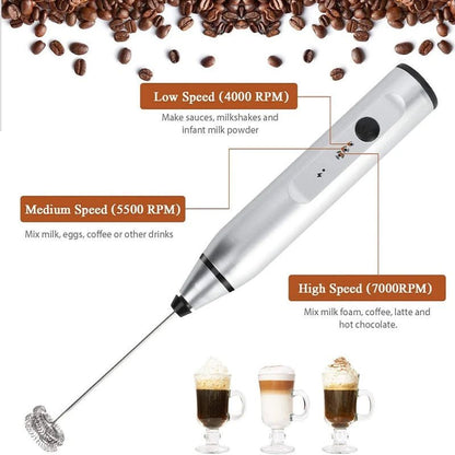 FrothMaster™ Electric Milk Frothers Handheld Wireless Blender - TUNEFRESH