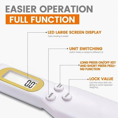 MeasureMaster™ Weight Scale Spoon - Upto 500gm - TUNEFRESH