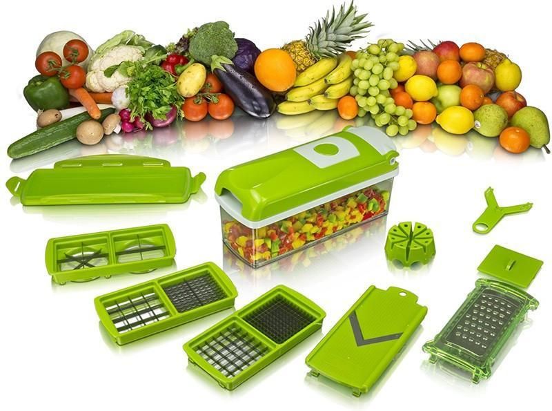 Multifunctional 12 in 1 nicer dicer chopper and drain basket - TUNEFRESH