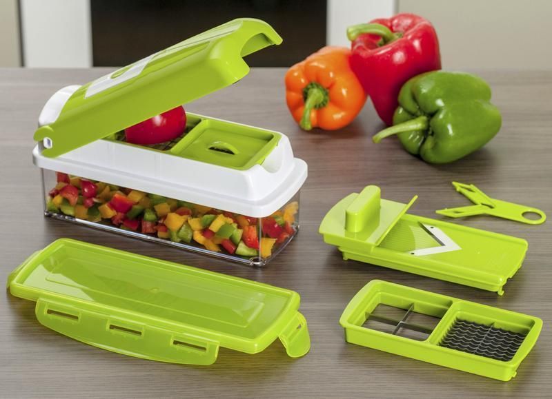 Multifunctional 12 in 1 nicer dicer chopper and drain basket - TUNEFRESH