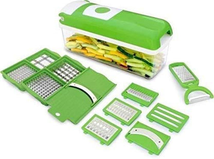 Multifunctional 12 in 1 nicer dicer chopper and drain basket - TUNEFRESH