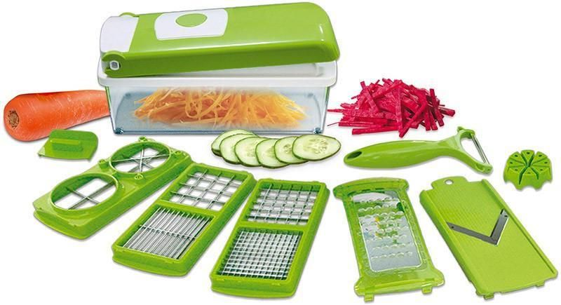 Multifunctional 12 in 1 nicer dicer chopper and drain basket - TUNEFRESH